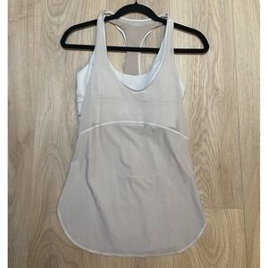 Lululemon Twist Around Tank Women's 6 Racerback Built‎ in Bra Yoga EUC
